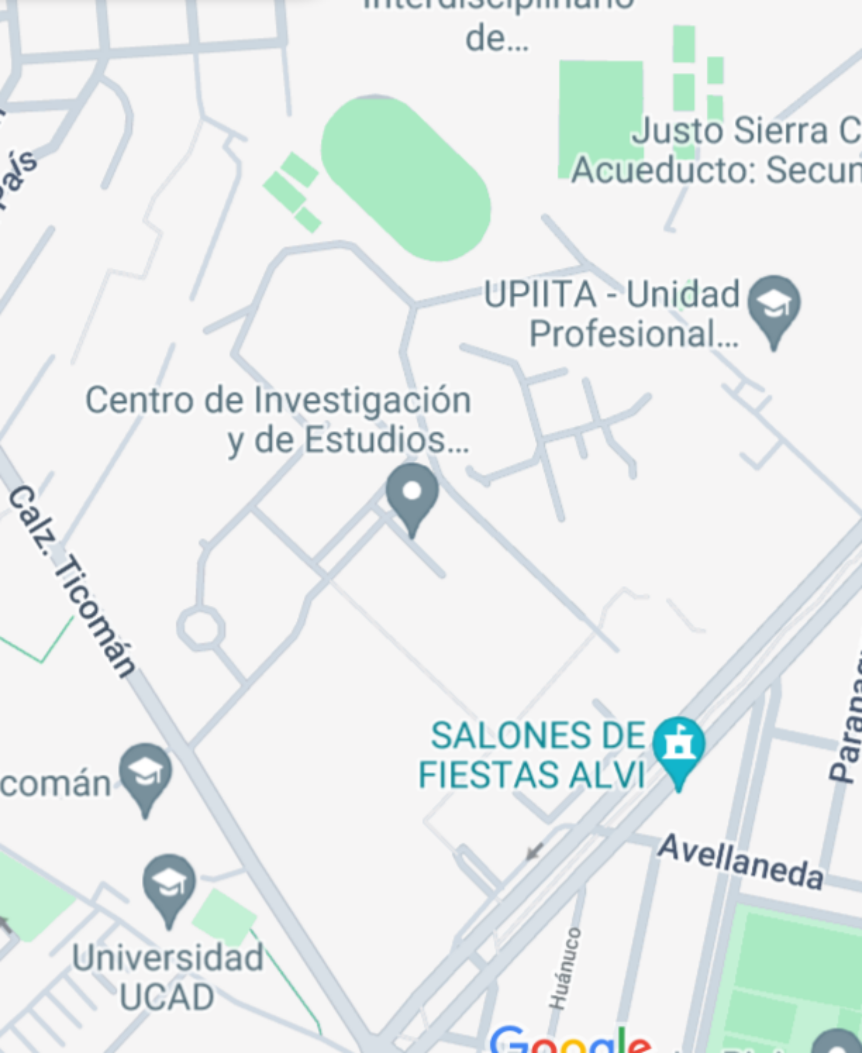 Mapa de ubicación del congreso
